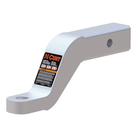 Curt Aluminum Ball Mount (2" Shank, 8,000 lbs, 4" Drop, 8-1/2" Long) 45361